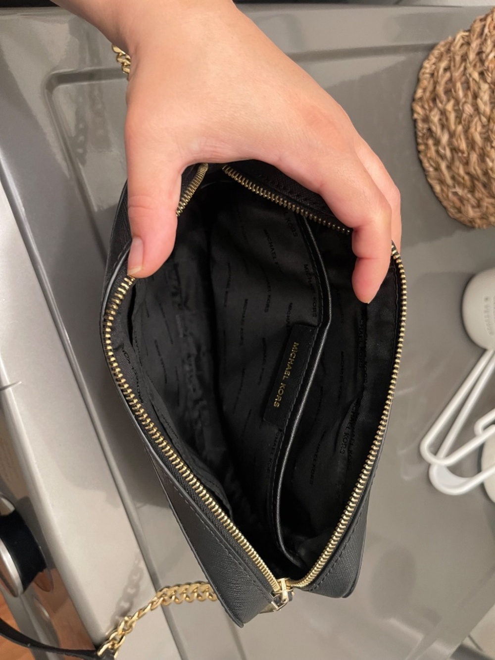 Michael Kors Black Crossbody Purse Bag - Picture 7 of 9